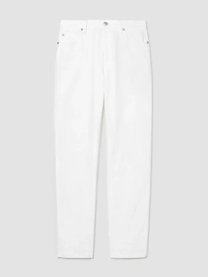 Eileen Fisher Denim Organic Cotton Denim HighWaisted Jean White 8211 Shop