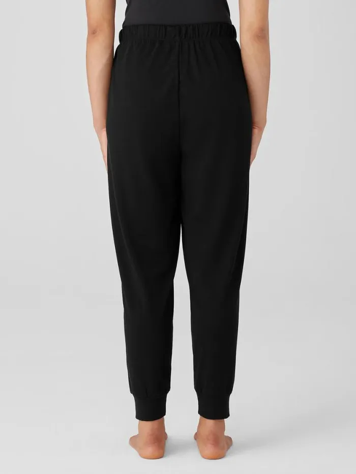 Eileen Fisher Extended Sizing 1X3X Organic Cotton Interlock Jogger Sleep Pant Black 8211 Shop