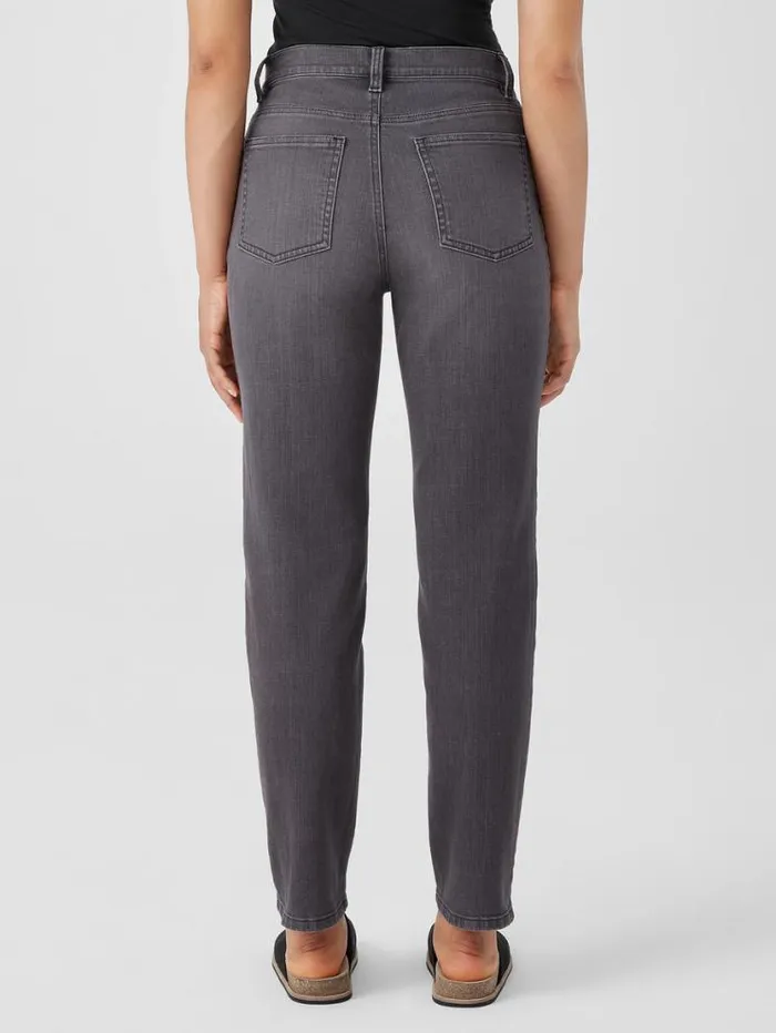 Eileen Fisher Extended Sizing 1X3X Organic Cotton Stretch Slim Jean Carbon 8211 Shop
