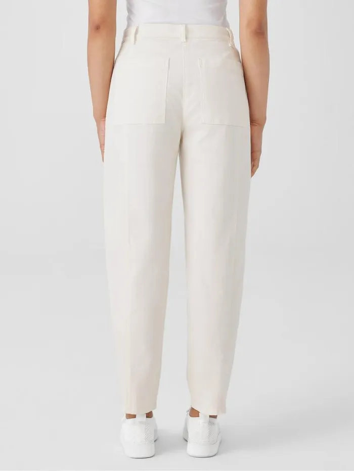Eileen Fisher Extended Sizing 1X3X Undyed Organic Cotton Denim Lantern Jean Undyed Natural 8211 Shop