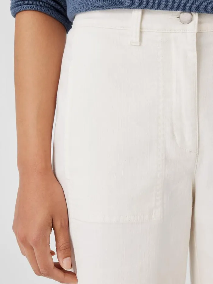 Eileen Fisher Extended Sizing 1X3X Undyed Organic Cotton Denim Lantern Jean Undyed Natural 8211 Shop