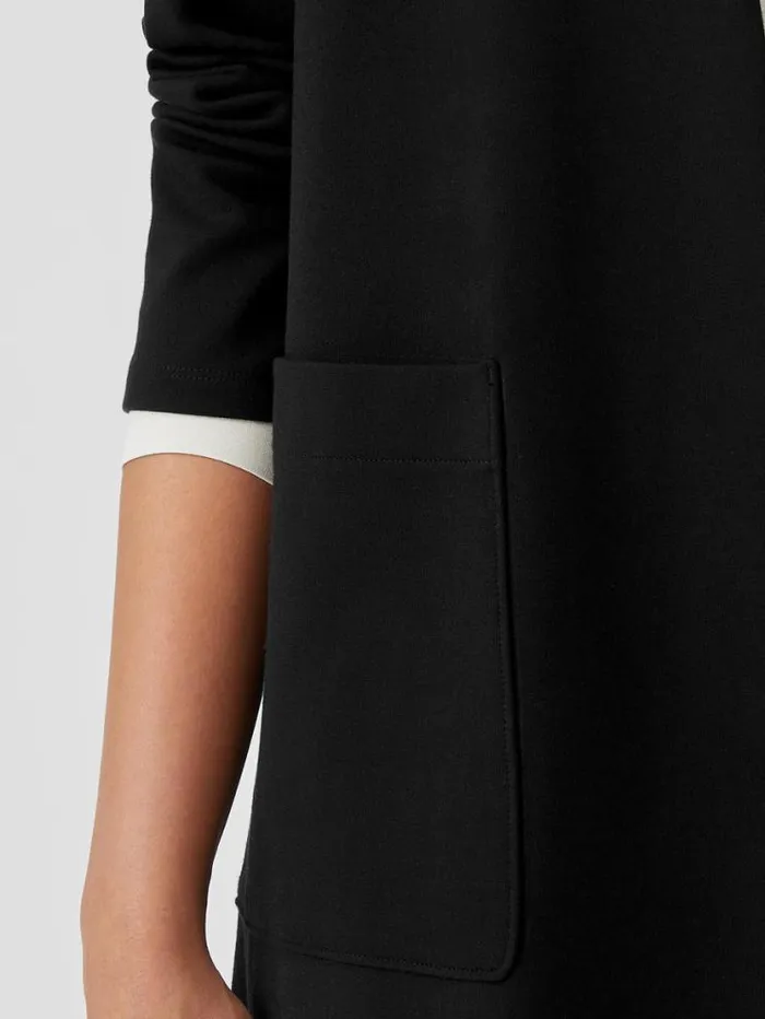 Eileen Fisher Jackets Coats and Vests Washable Flex Ponte High Collar Jacket Black 8211 Shop