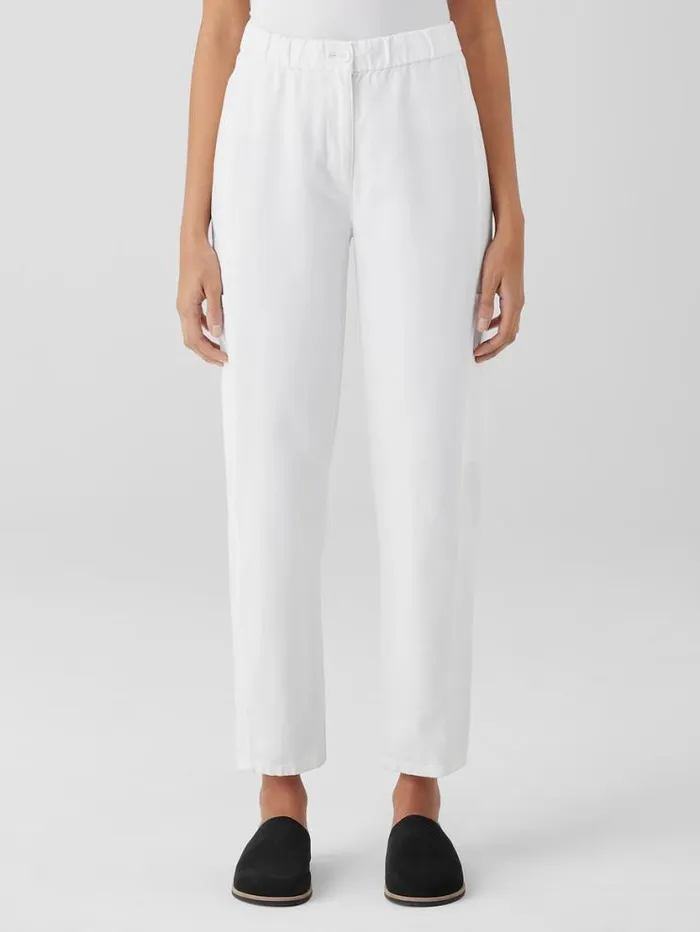 Eileen Fisher Pants Shorts and Jumpsuits Cotton Hemp Stretch Lantern Pant White 8211 Shop