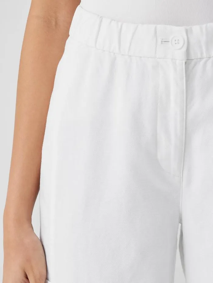 Eileen Fisher Pants Shorts and Jumpsuits Cotton Hemp Stretch Lantern Pant White 8211 Shop