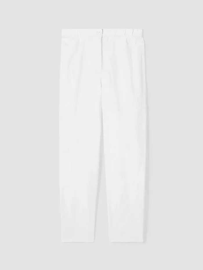Eileen Fisher Pants Shorts and Jumpsuits Cotton Hemp Stretch Lantern Pant White 8211 Shop