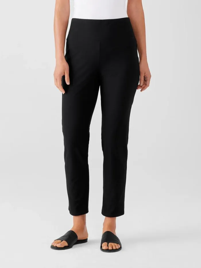 Eileen Fisher Pants Shorts and Jumpsuits Washable Stretch Crepe Slim Pant Black 8211 Shop