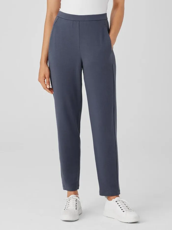 Eileen Fisher Petite Cozy Brushed Terry Hug Slouchy Pant Ocean 8211 Shop