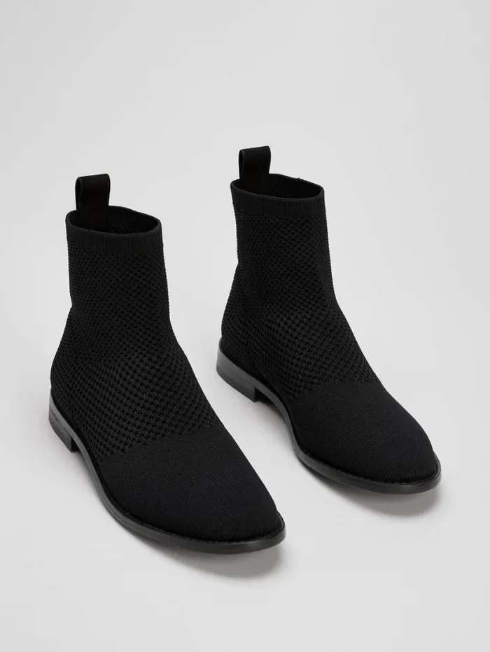 Eileen Fisher Shoes Jude Recycled Stretch Knit Bootie Black 8211 Shop