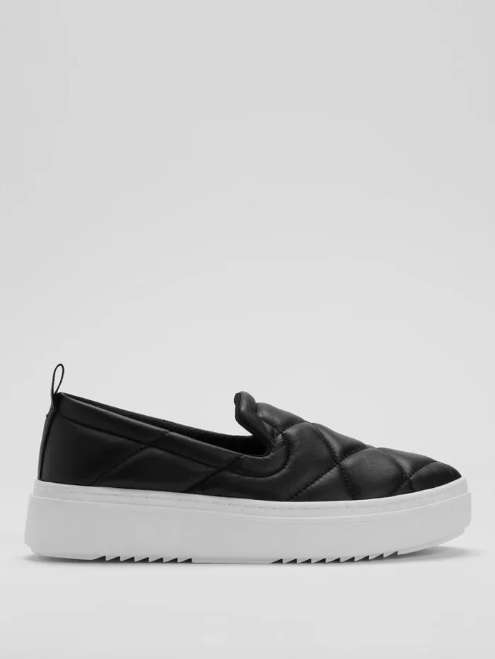 Eileen Fisher Shoes Poem Nappa Leather Platform Sneaker Black 8211 Shop