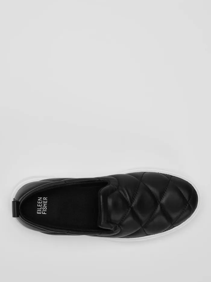 Eileen Fisher Shoes Poem Nappa Leather Platform Sneaker Black 8211 Shop