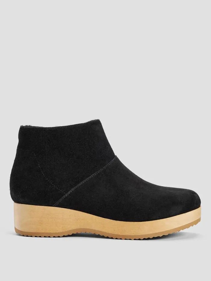 Eileen Fisher Shoes Warm Suede Clog Bootie Black 8211 Shop