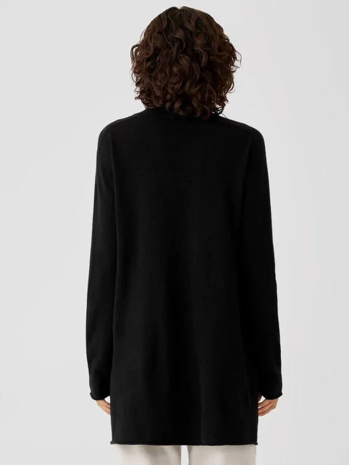 Eileen Fisher Sweaters and Cardigans Italian Cashmere Turtleneck Long Top Black 8211 Shop