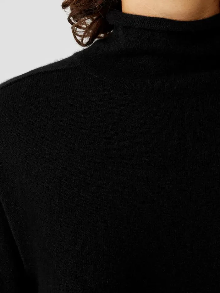 Eileen Fisher Sweaters and Cardigans Italian Cashmere Turtleneck Long Top Black 8211 Shop