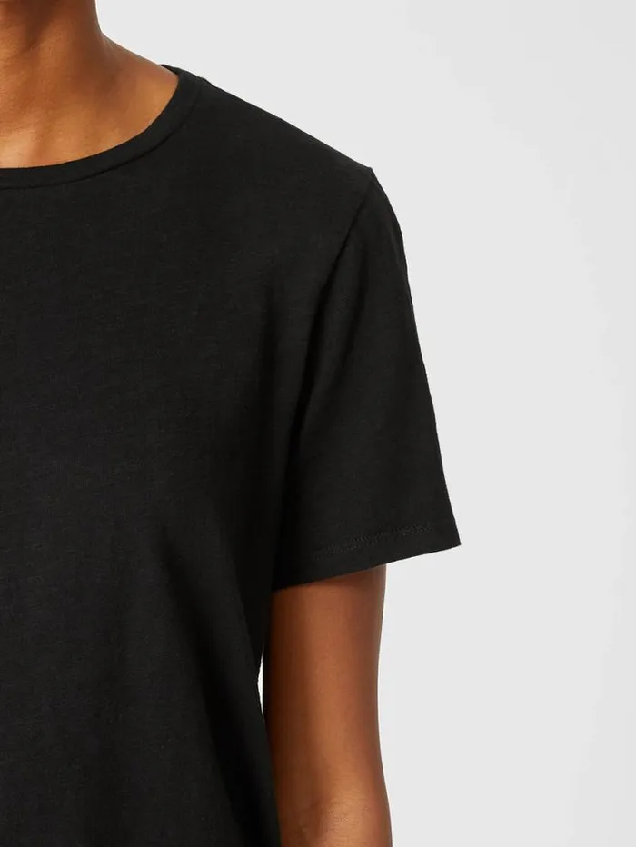 Eileen Fisher Tops and Tees Organic Cotton Slub Tee Black 8211 Shop