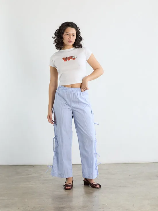 Evelyn Tie Pant Blue Stripe Women Bottoms Lisa Says Gah Evelyn Tie Pant Blue Stripe Women Bottoms Lisa Says Gah