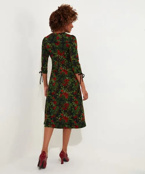Festive Flora Jersey Dress Black Apparel Dresses Joebrowns Festive Flora Jersey Dress Black Apparel Dresses Joebrowns