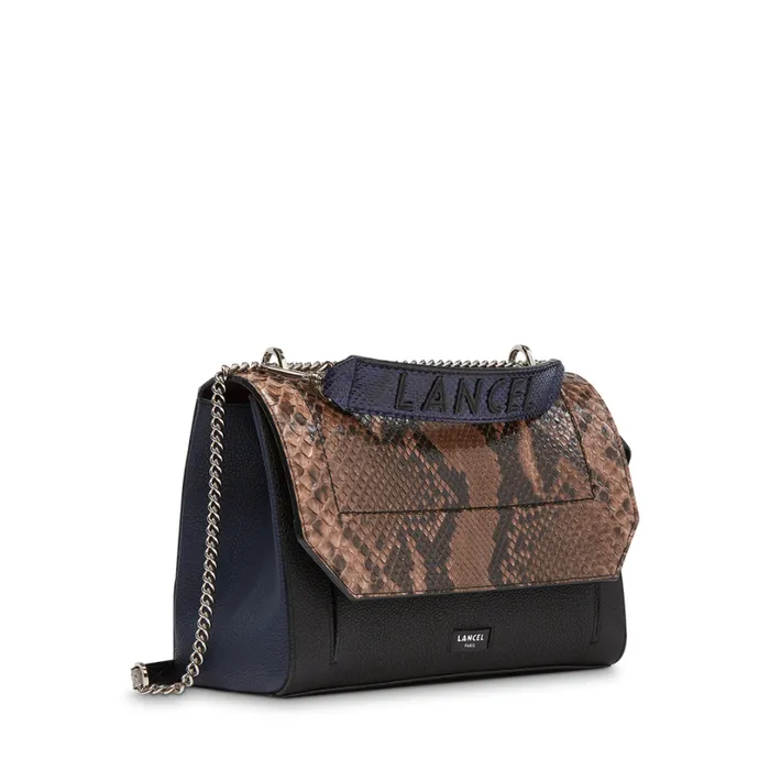 Flap Bag With Handle Brownblackpetrol Women Lancel Hand Bags