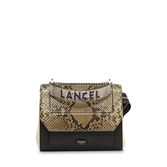 Flap Bag With Handle Military Greenblackcream Women Lancel Cross Body Bags