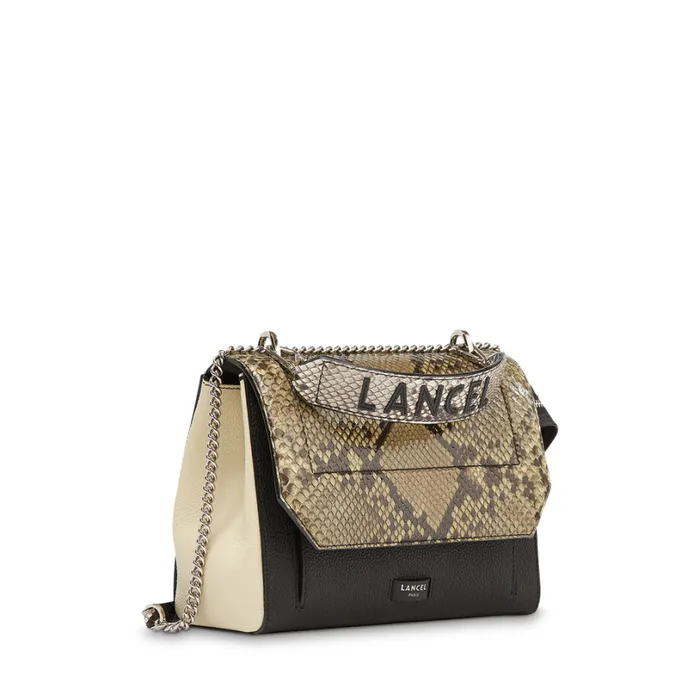 Flap Bag With Handle Military Greenblackcream Women Lancel Cross Body Bags Flap Bag With Handle Military Greenblackcream Women Lancel Cross Body Bags