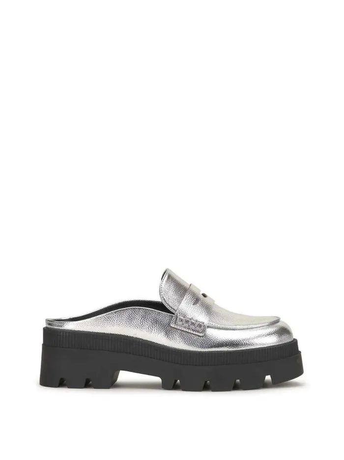 Flats Shoes Jessica Simpson Uma Slip On Loafer In Silver