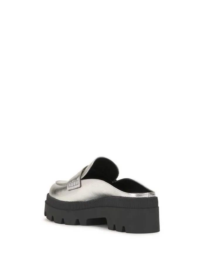 Flats Shoes Jessica Simpson Uma Slip On Loafer In Silver