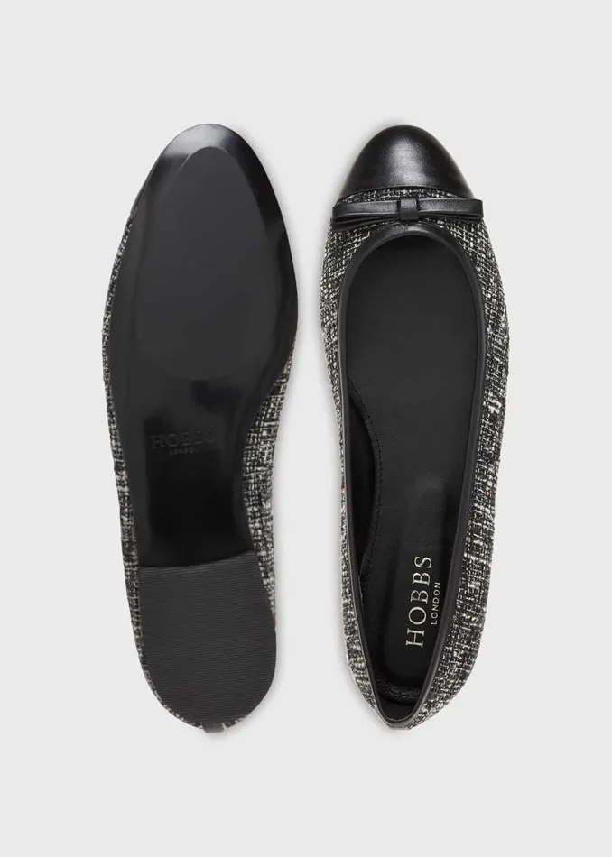 Flats Women HOBBS Diana Ballerina Tweed Flats Women HOBBS Diana Ballerina Tweed