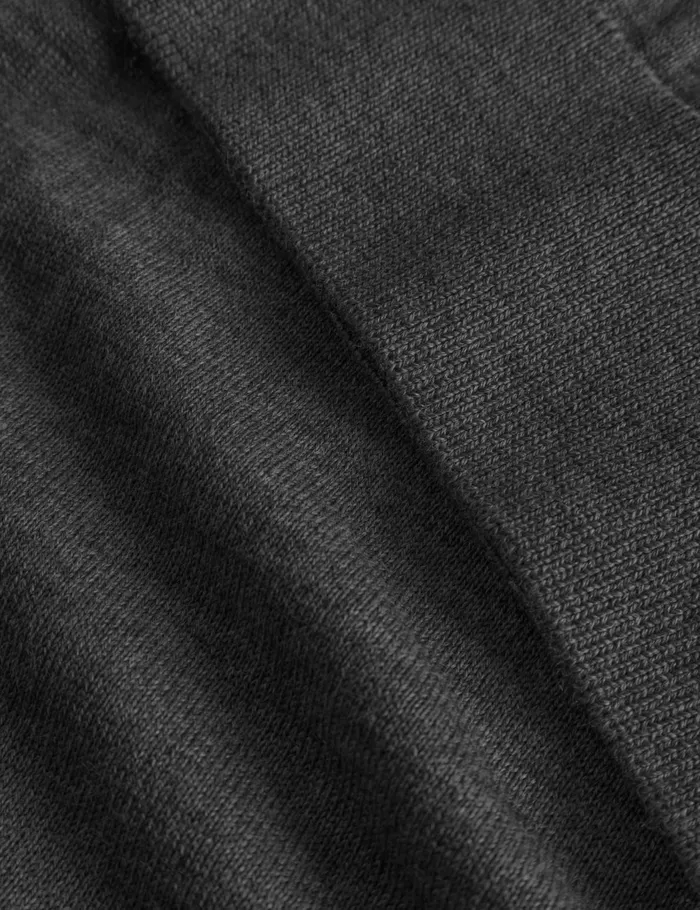 Fort Knitwear BASE MERINO POLO KNIT Dark Grey Melang 8211 Men Fort Knitwear BASE MERINO POLO KNIT Dark Grey Melang 8211 Men