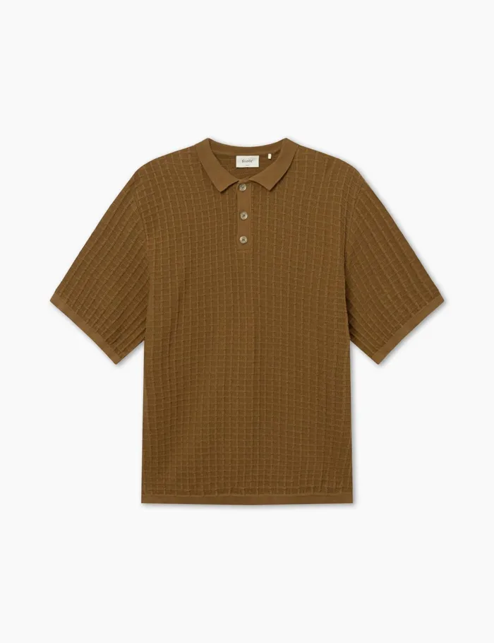 Fort Knitwear LOCH POLO KNIT Rubber 8211 Men