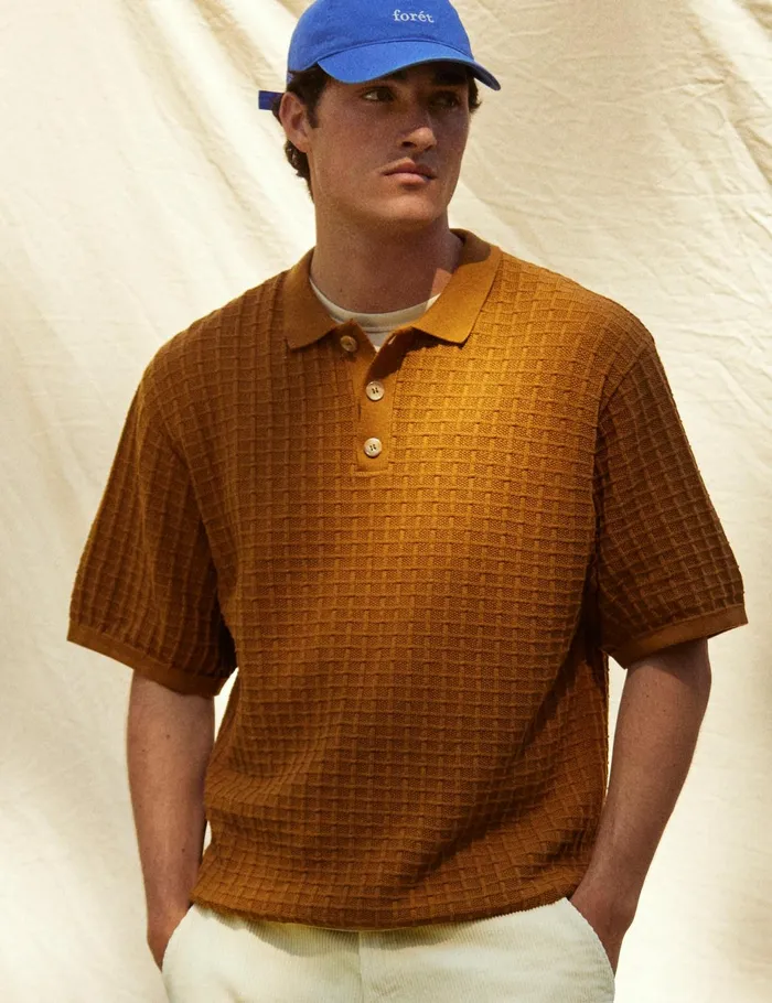 Fort Knitwear LOCH POLO KNIT Rubber 8211 Men