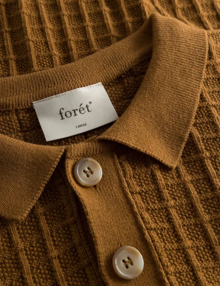 Fort Knitwear LOCH POLO KNIT Rubber 8211 Men