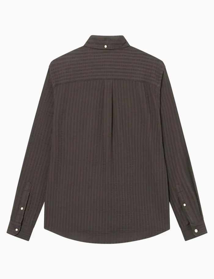 Fort Shirts DAWN JACQUARD SHIRT Cold Brown 8211 Men Fort Shirts DAWN JACQUARD SHIRT Cold Brown 8211 Men