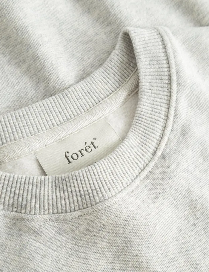 Fort Sweatshirts HIDEAWAY SWEATSHIRT Snow Melang 8211 Men Fort Sweatshirts HIDEAWAY SWEATSHIRT Snow Melang 8211 Men