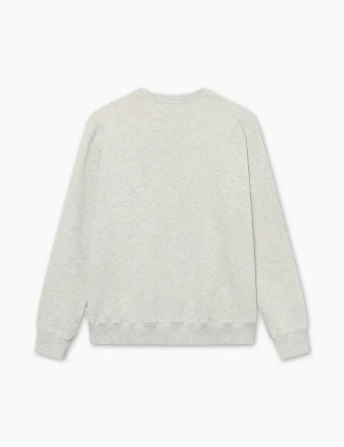 Fort Sweatshirts HIDEAWAY SWEATSHIRT Snow Melang 8211 Men Fort Sweatshirts HIDEAWAY SWEATSHIRT Snow Melang 8211 Men
