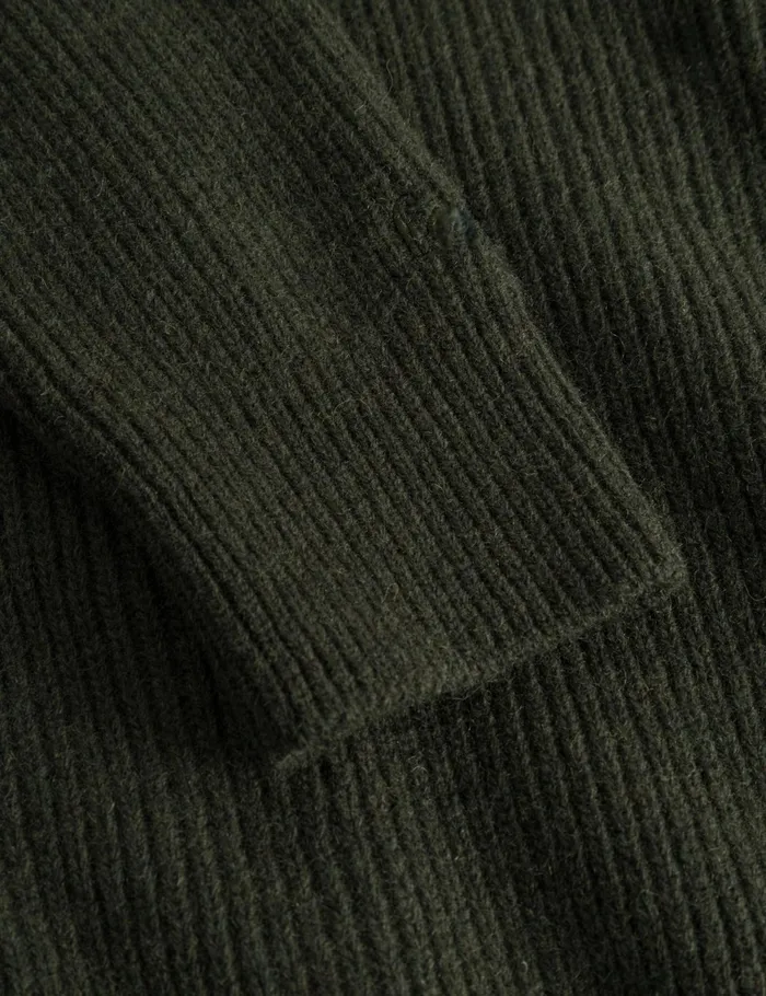 Fort Sweatshirts MARSH RIB ZIP HIGH NECK Dark Moss 8211 Men Fort Sweatshirts MARSH RIB ZIP HIGH NECK Dark Moss 8211 Men