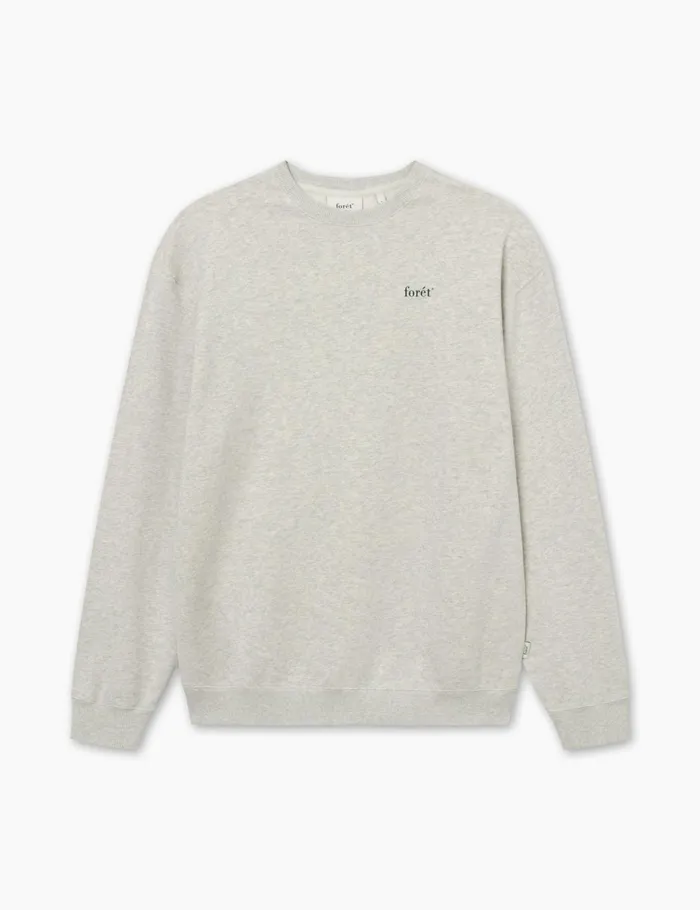 Fort Sweatshirts OCEAN SWEATSHIRT Snow Melanggreen 8211 Men