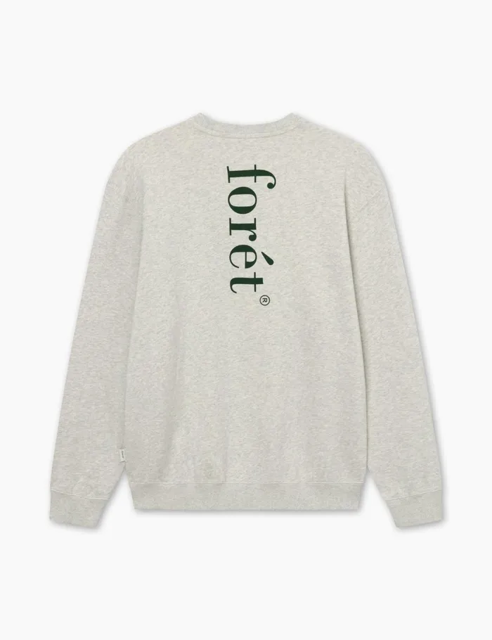 Fort Sweatshirts OCEAN SWEATSHIRT Snow Melanggreen 8211 Men