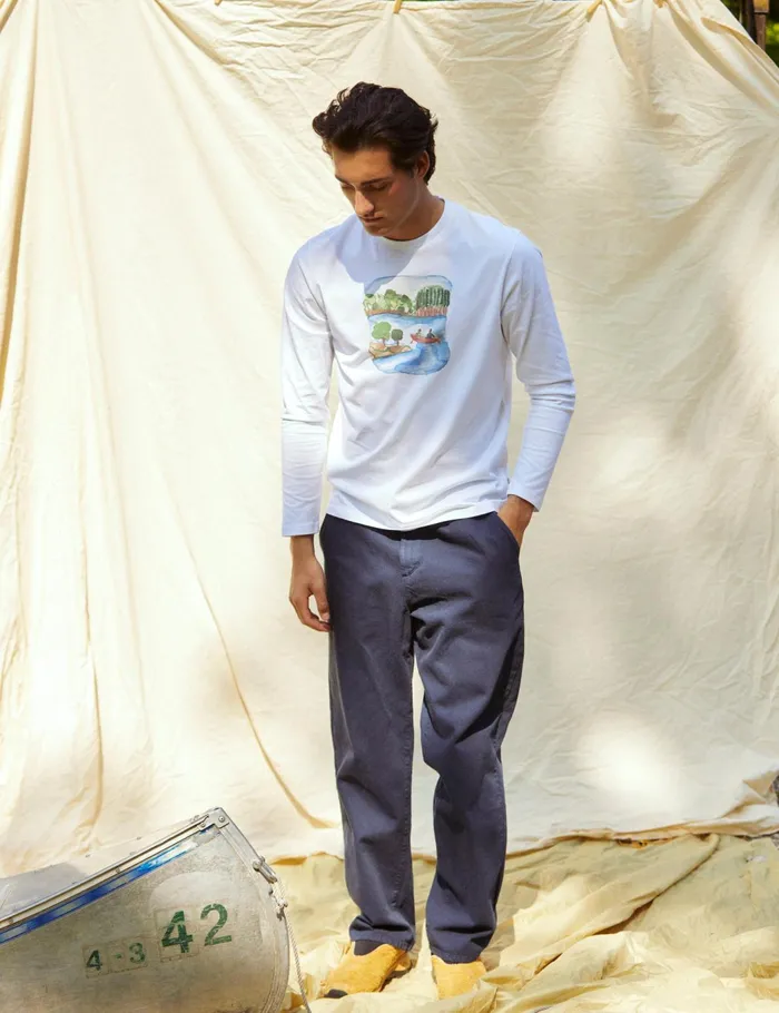 Fort TShirts CANOE LONGSLEEVE White 8211 Men Fort TShirts CANOE LONGSLEEVE White 8211 Men