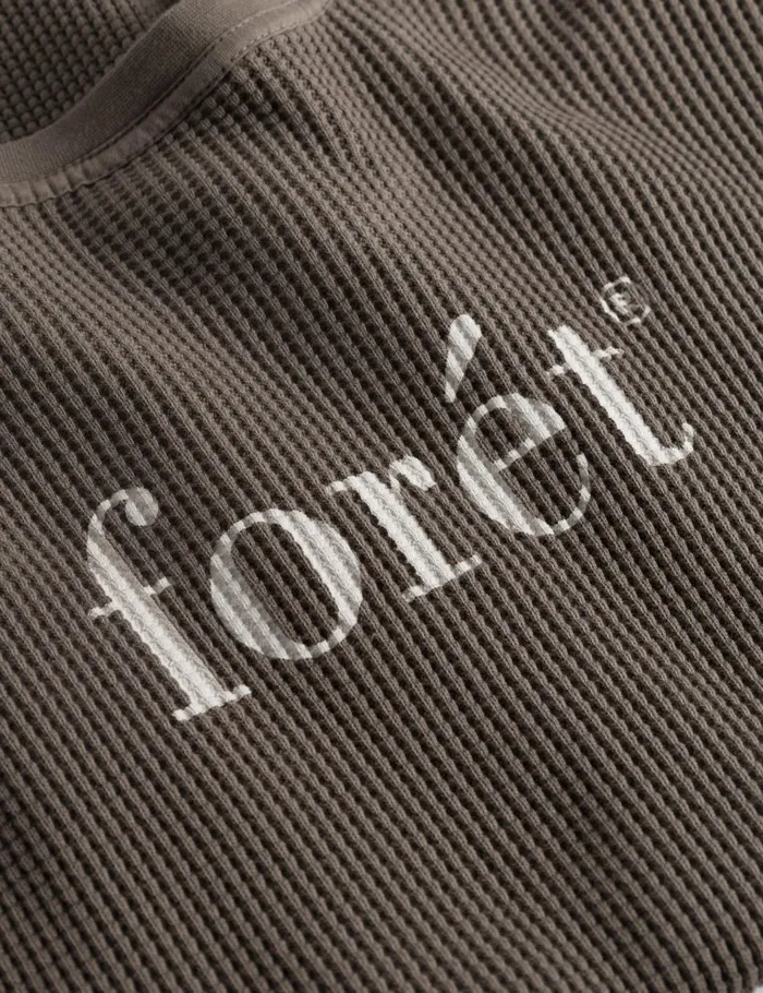 Fort TShirts STILL WAFFLE LONGSLEEVE Cold Brown 8211 Men