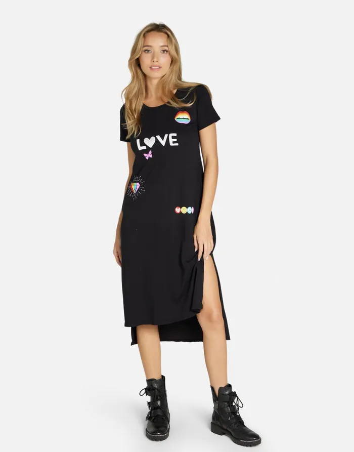 Genesis 1 Love Rainbow Lip Black Women039s Lauren Moshi Dresses