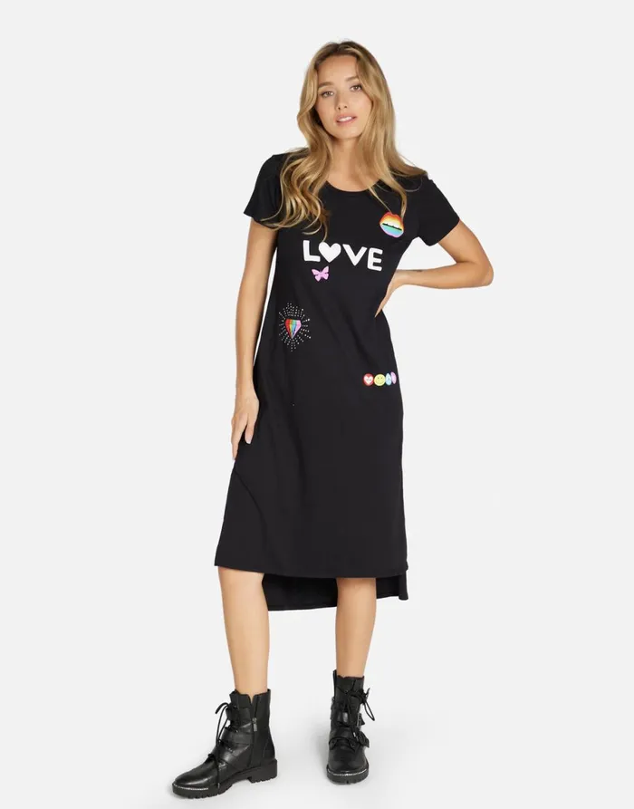 Genesis 1 Love Rainbow Lip Black Women039s Lauren Moshi Dresses