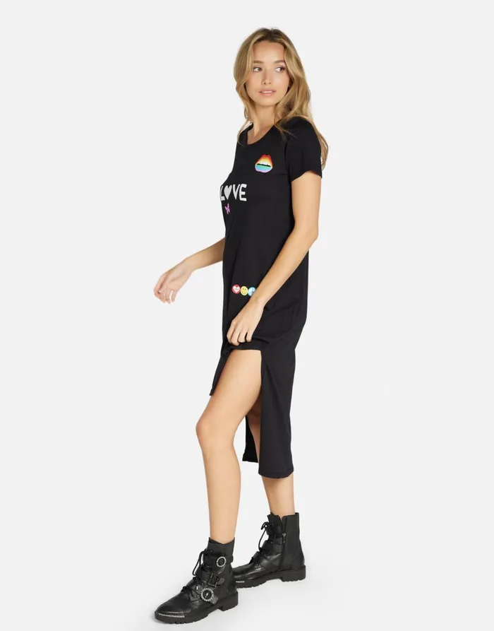 Genesis 1 Love Rainbow Lip Black Women039s Lauren Moshi Dresses
