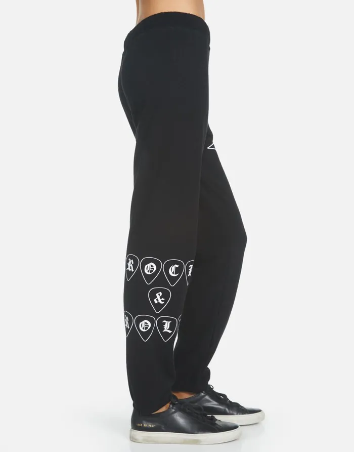 Gia Music Skull Black Women039s Lauren Moshi Long Sweatpants