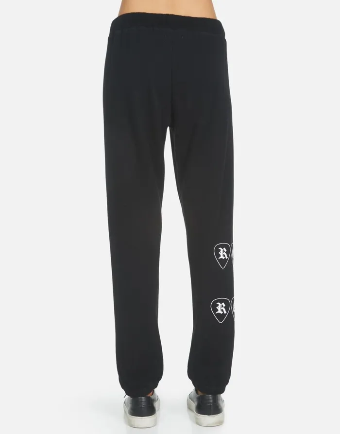 Gia Music Skull Black Women039s Lauren Moshi Long Sweatpants