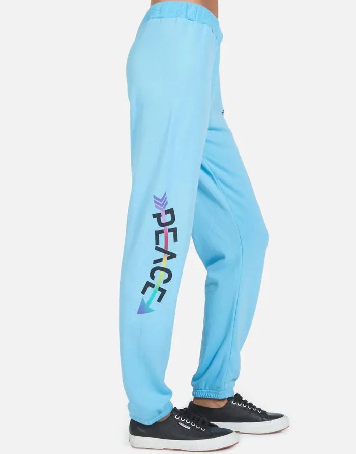 Gia Peace Arrow Cascade Blue Women039s Lauren Moshi Long Sweatpants