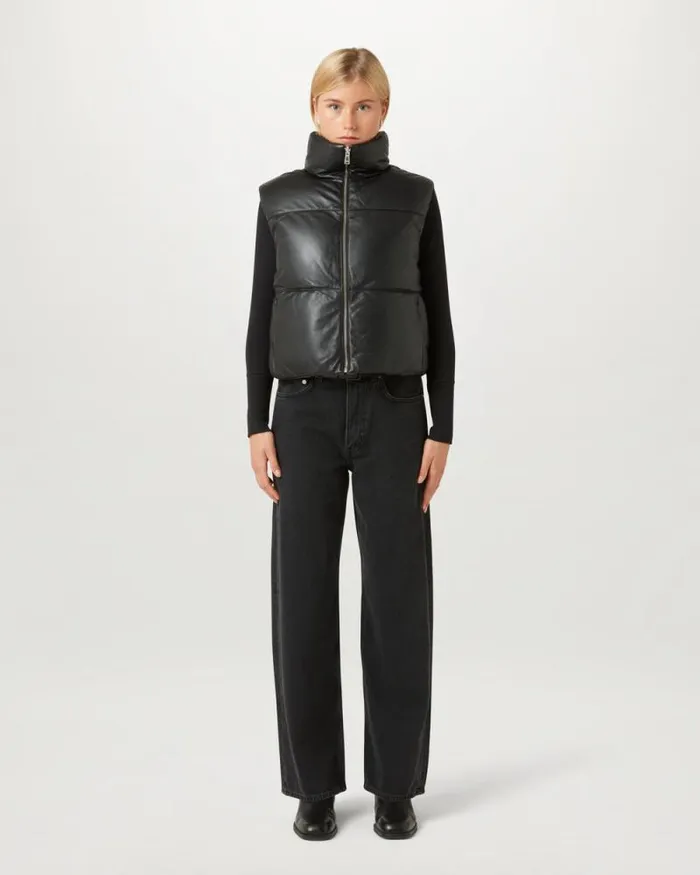 Gilets Women Belstaff Rhodium Gilet Black Gilets Women Belstaff Rhodium Gilet Black