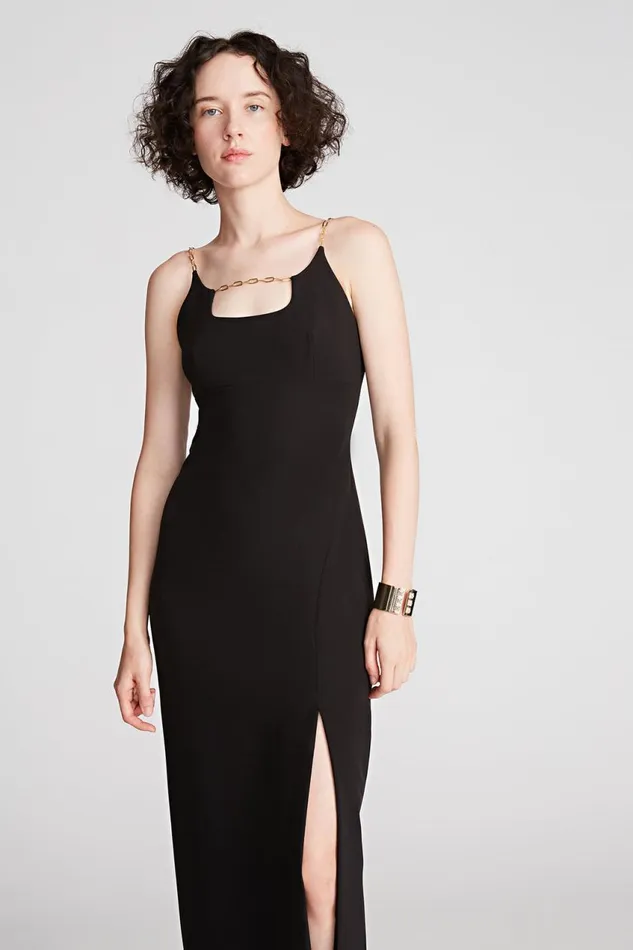 Gowns Women Halston Alli Gown In Stretch Crepe Black