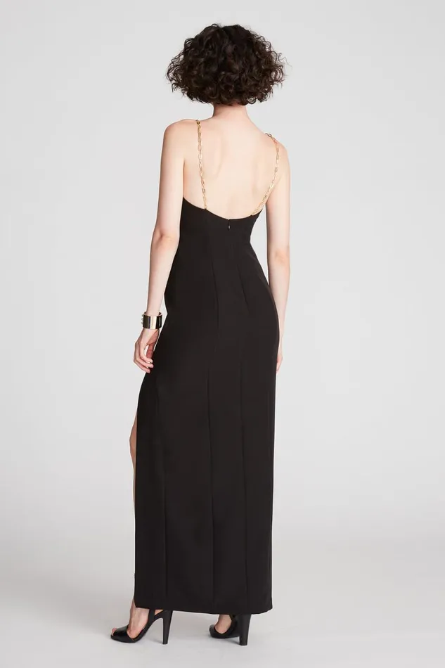 Gowns Women Halston Alli Gown In Stretch Crepe Black