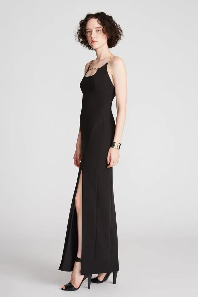 Gowns Women Halston Alli Gown In Stretch Crepe Black