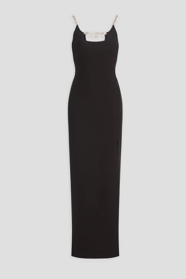 Gowns Women Halston Alli Gown In Stretch Crepe Black