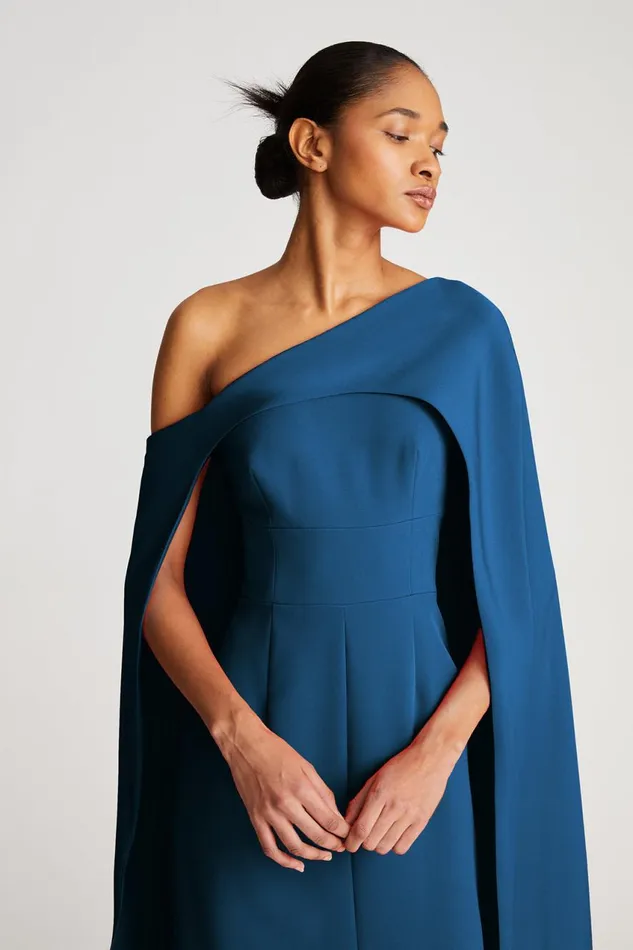 Gowns Women Halston Elycia Gown In Stretch Crepe Jasper